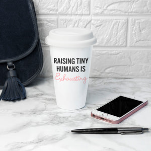 Personalised Tiny Humans Ceramic Travel Mug