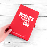 Personalised World's Okayest Dad A5 Notebook
