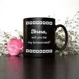Personalised Wedding Bridesmaid Pinterest Mug