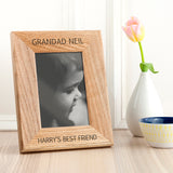 Wordsworth Collection Personalised Oak Photo Frame