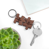 You Complete Me Romantic Jigsaw Keyring